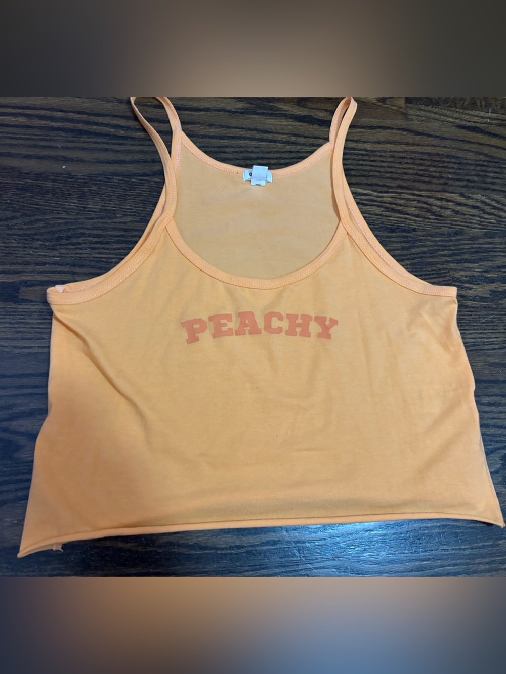 Garage Clothing Peachy Orange Women's Cropped Tank Top